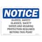Signmission OSHA Sign, Gloves Glasses Shoes And, 14in X 10in Plastic, 14" W, 10" H, Landscap OS-NS-P-1014-L-13132 - alternate 1
